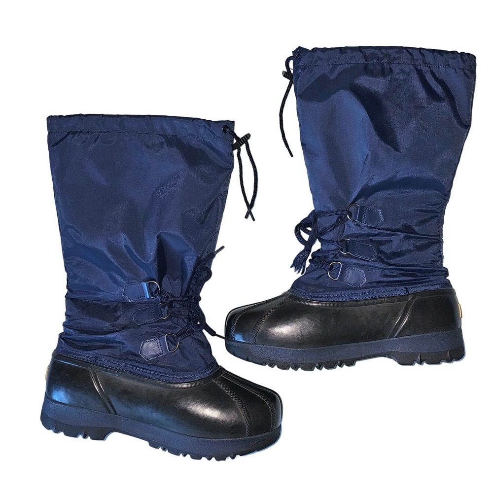 SOREL Snowlion Tall Snowboots Blue Lined Boots size 10 - Picture 3 of 10